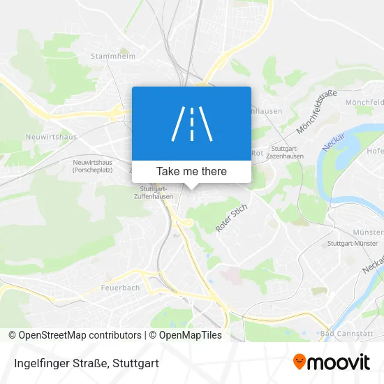 Карта Ingelfinger Straße