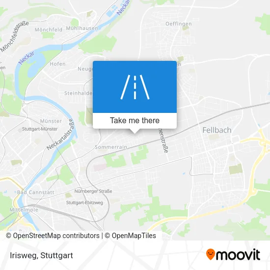 Irisweg map