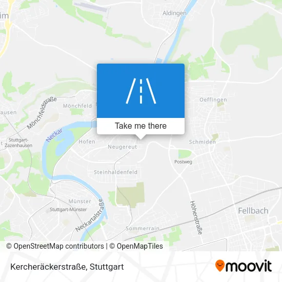 Карта Kercheräckerstraße