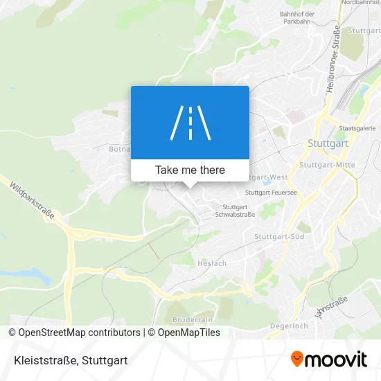 Карта Kleiststraße