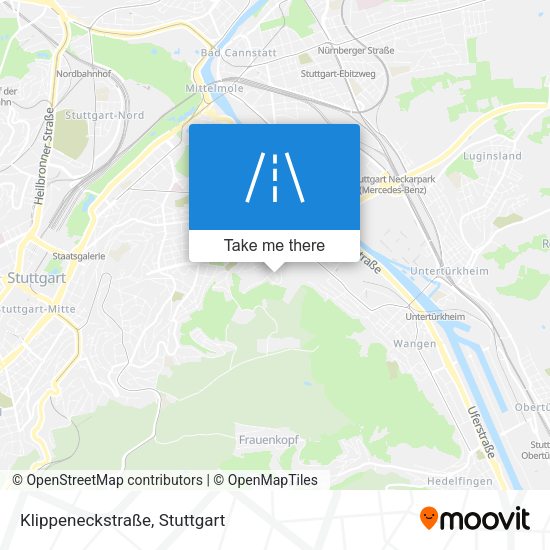 Klippeneckstraße map