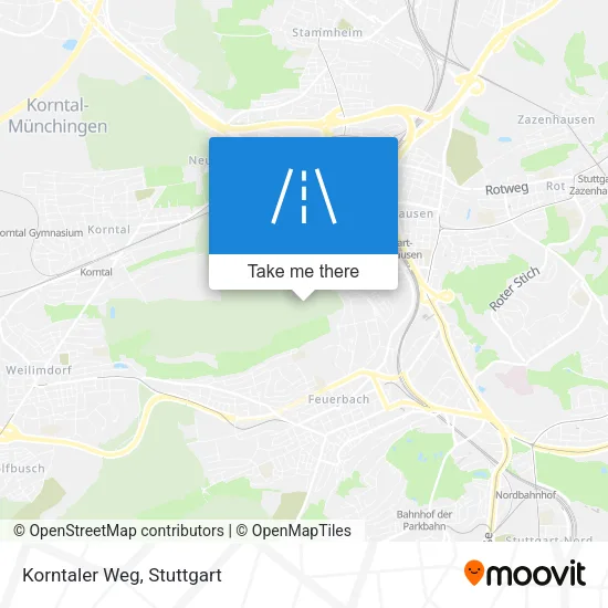 Карта Korntaler Weg