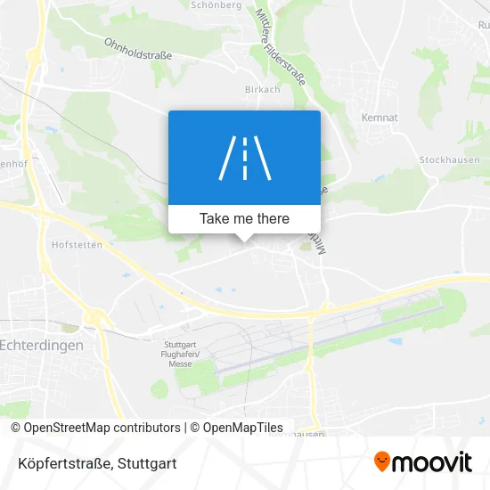 Карта Köpfertstraße
