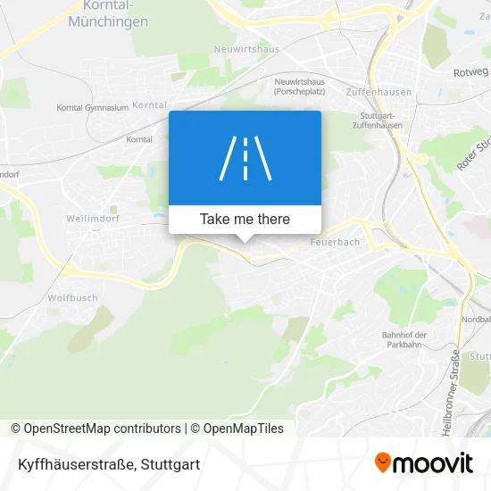 Карта Kyffhäuserstraße