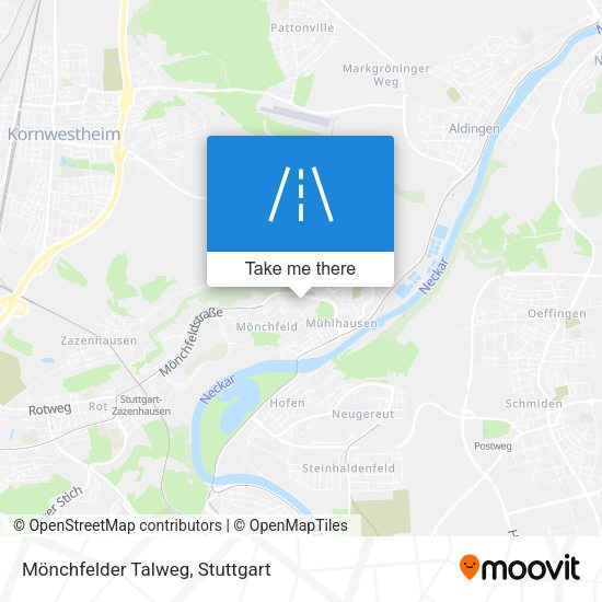 Mönchfelder Talweg map
