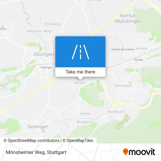 Карта Mönsheimer Weg