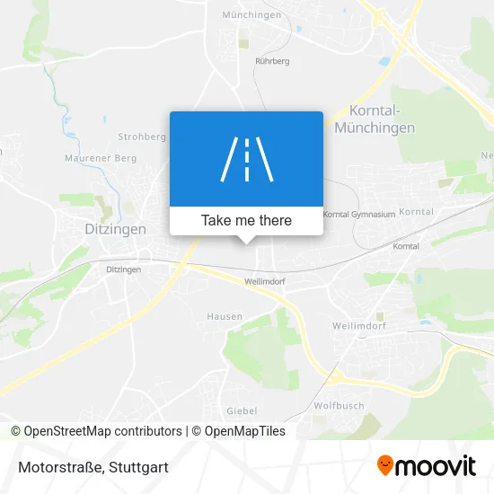 Карта Motorstraße