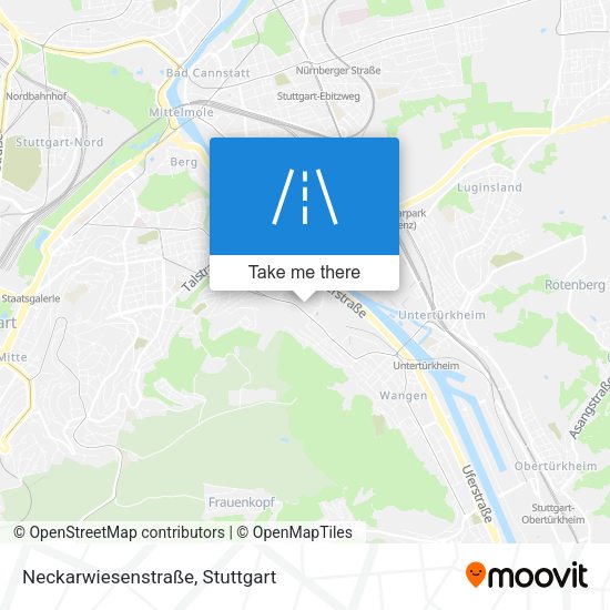 Neckarwiesenstraße map