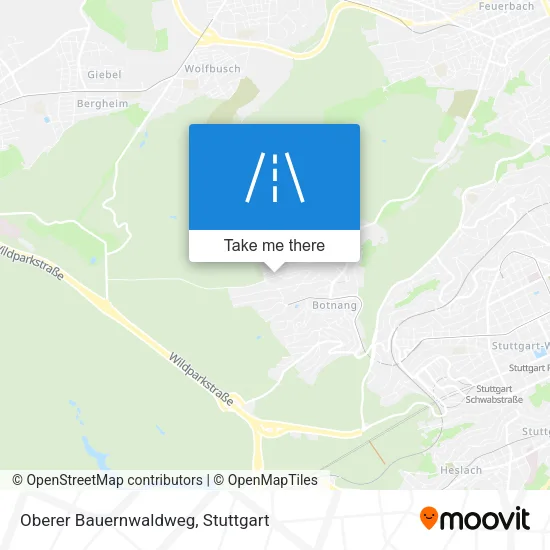 Карта Oberer Bauernwaldweg