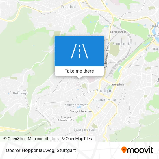 Карта Oberer Hoppenlauweg