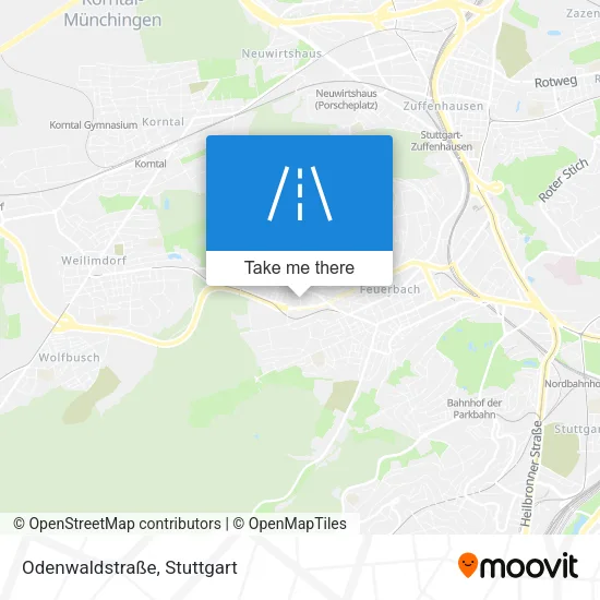 Карта Odenwaldstraße