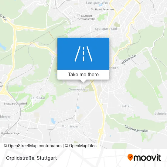 Карта Orplidstraße
