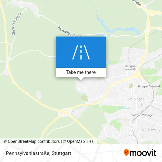Карта Pennsylvaniastraße
