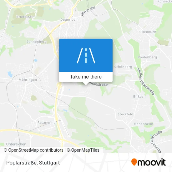 Poplarstraße map