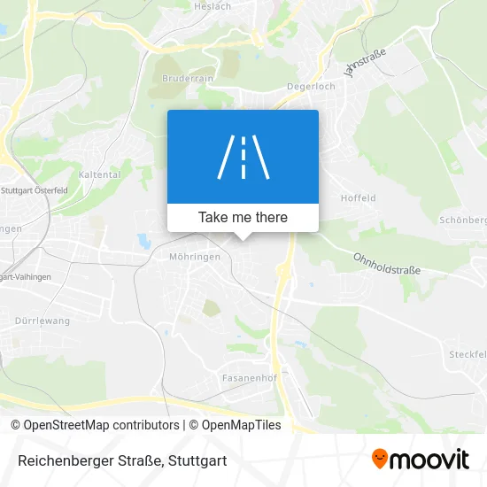 Карта Reichenberger Straße