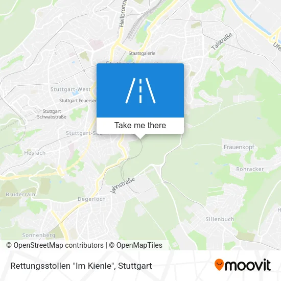 Карта Rettungsstollen "Im Kienle"
