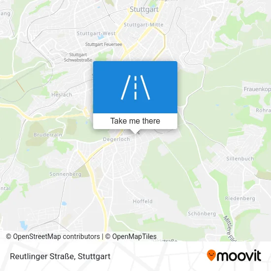 Карта Reutlinger Straße