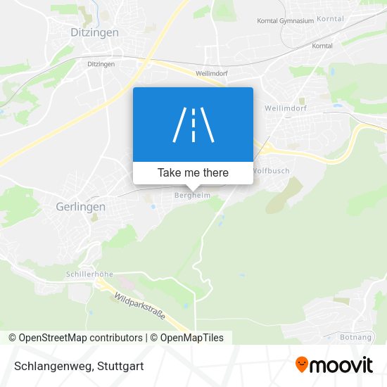 Schlangenweg map