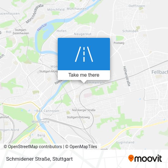 Schmidener Straße map