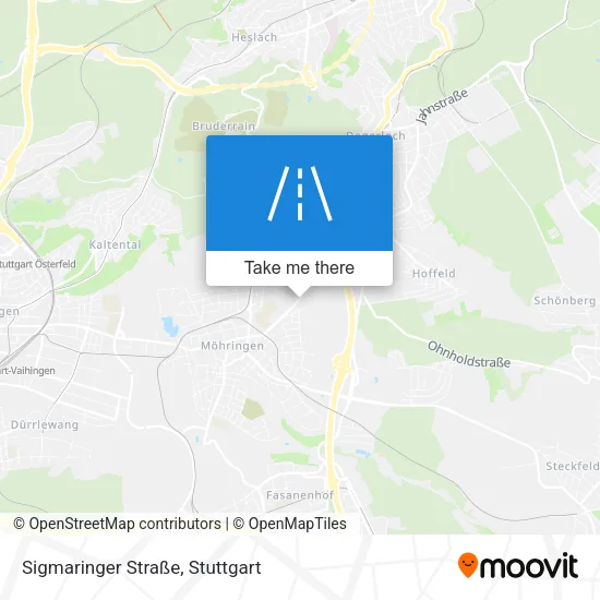 Карта Sigmaringer Straße