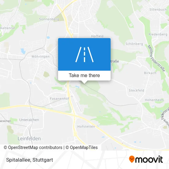 Карта Spitalallee