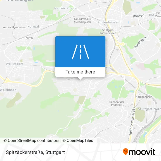 Карта Spitzäckerstraße