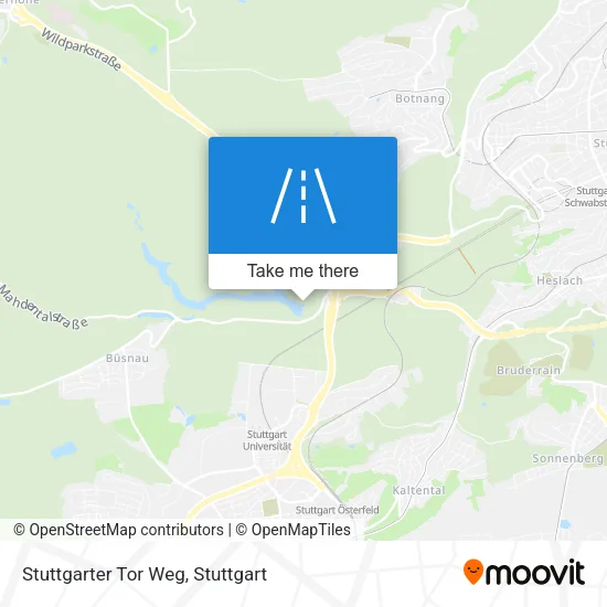 Карта Stuttgarter Tor Weg