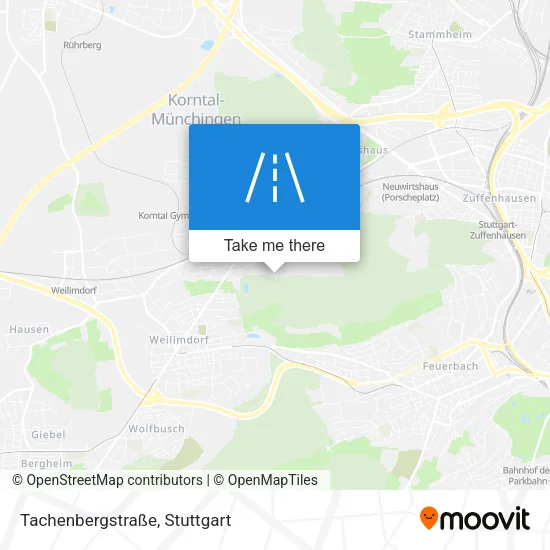 Карта Tachenbergstraße