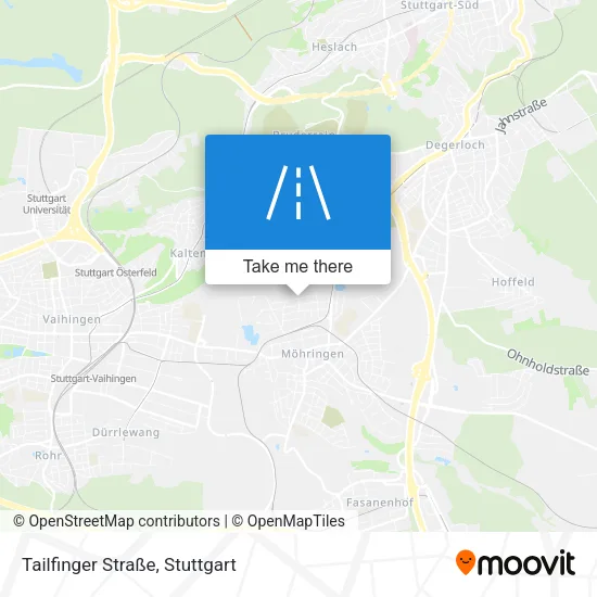 Карта Tailfinger Straße