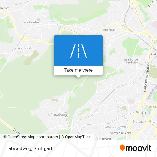 Карта Talwaldweg