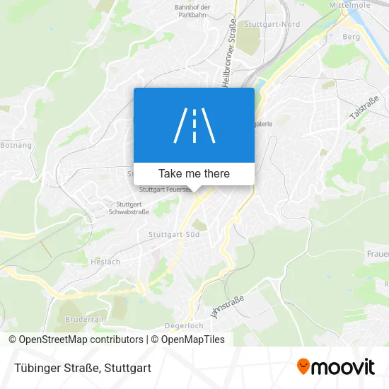 Карта Tübinger Straße