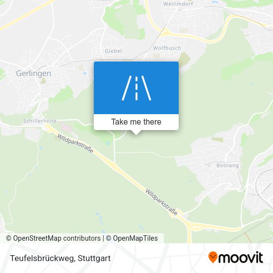 Teufelsbrückweg map