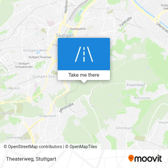 Theaterweg map