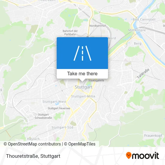 Карта Thouretstraße