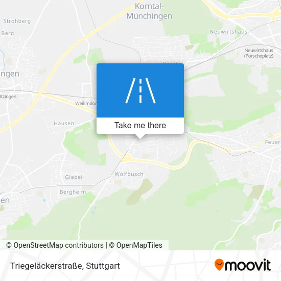 Карта Triegeläckerstraße