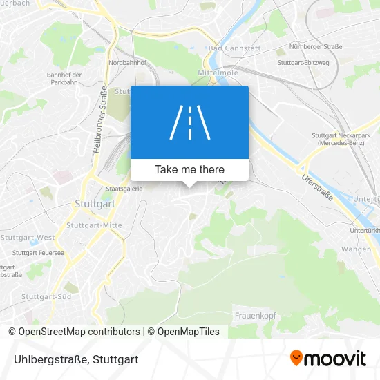 Карта Uhlbergstraße