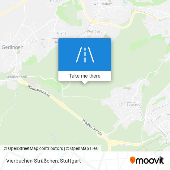 Vierbuchen-Sträßchen map