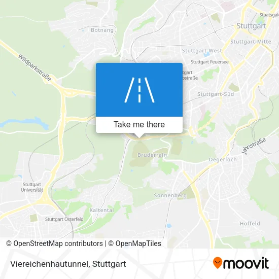 Карта Viereichenhautunnel