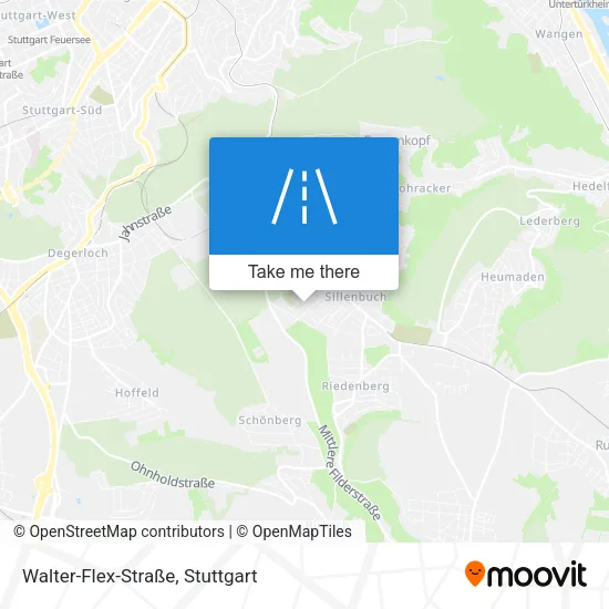 Карта Walter-Flex-Straße
