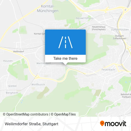 Карта Weilimdorfer Straße