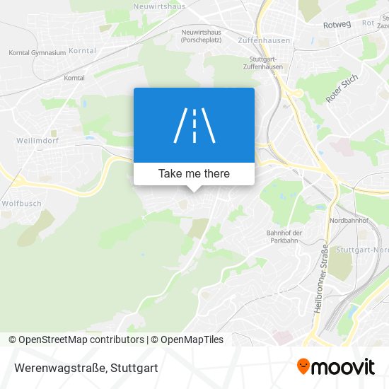 Карта Werenwagstraße