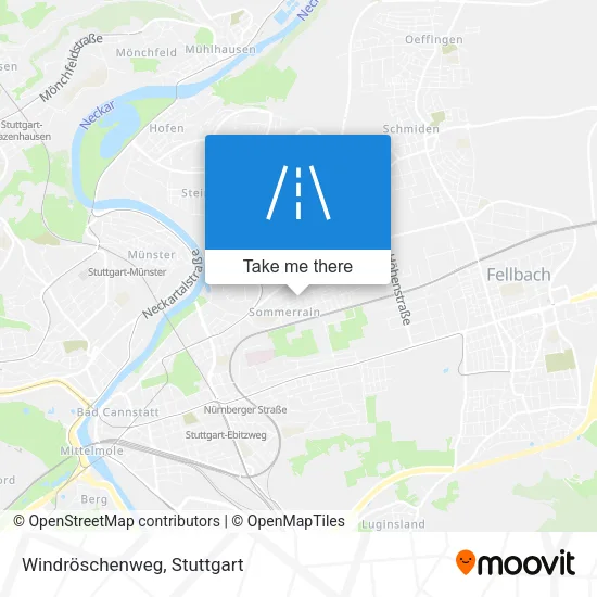 Windröschenweg map