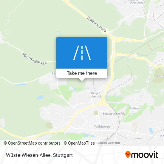 Карта Wüste-Wiesen-Allee