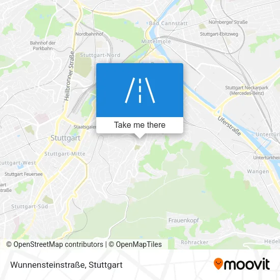 Карта Wunnensteinstraße