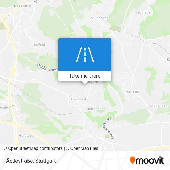 Карта Äxtlestraße