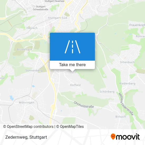 Zedernweg map