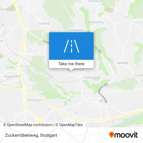 Карта Zuckerrübenweg