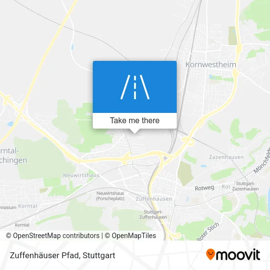 Карта Zuffenhäuser Pfad