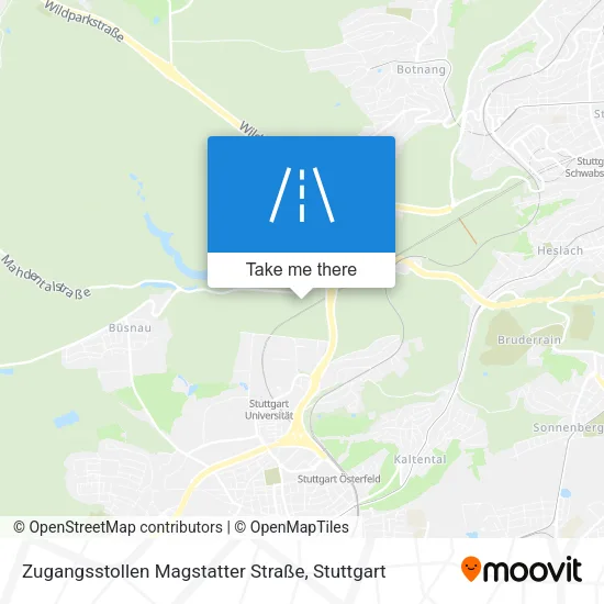 Карта Zugangsstollen Magstatter Straße