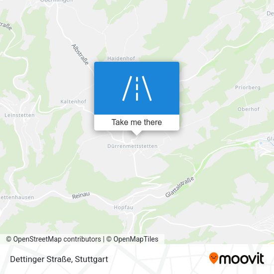 Карта Dettinger Straße